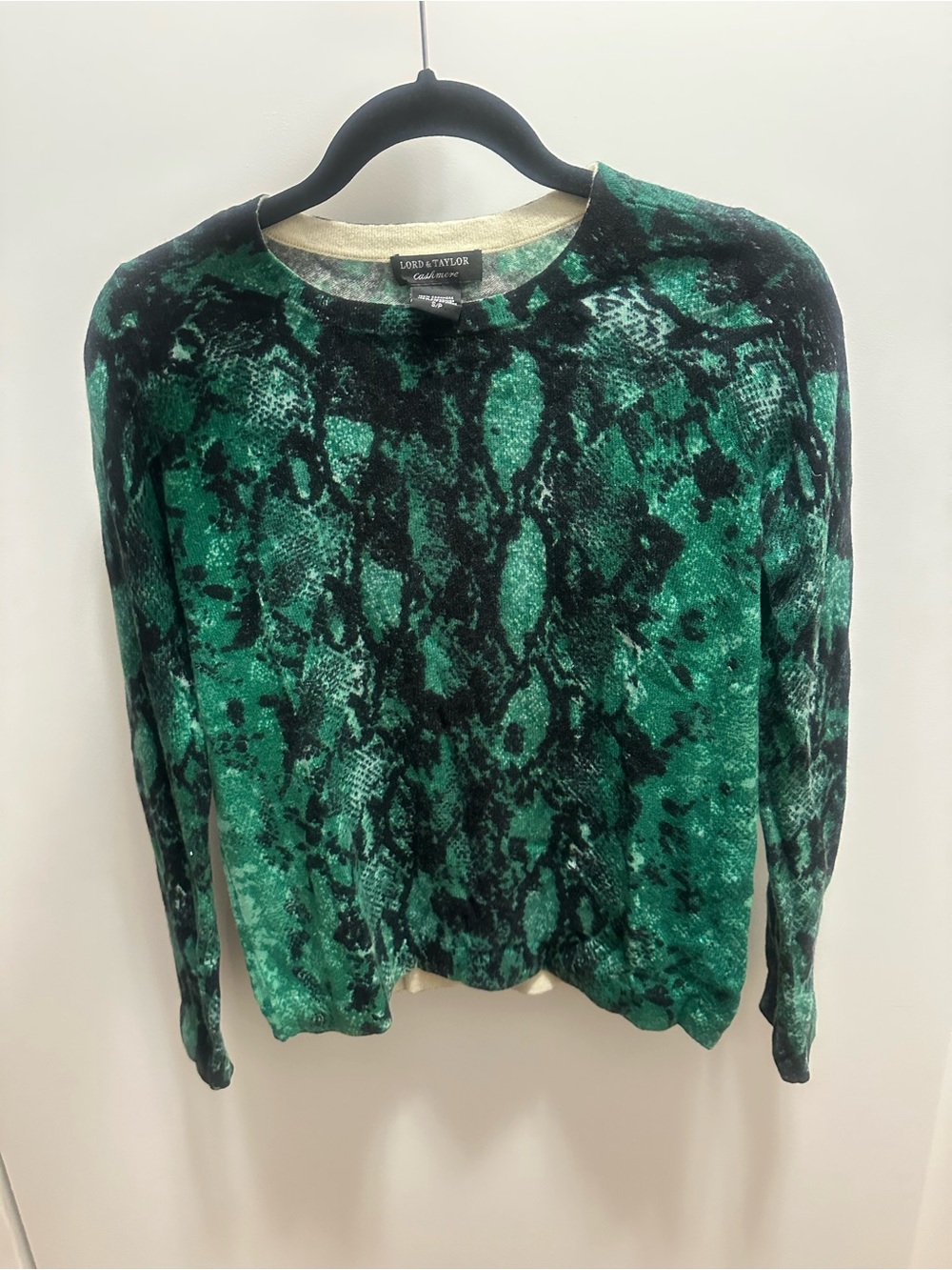 Green Snake Cashmere Sweater